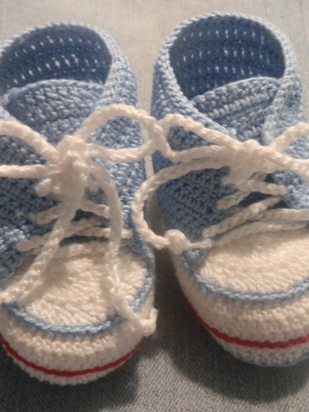 Hi-Top Tennis Shoes Thread Crochet Newborn